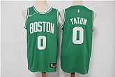 Celtics 0 Jayson Tatum Green Nike Diamond 75th Anniversary City Edition Swingman Jersey,baseball caps,new era cap wholesale,wholesale hats
